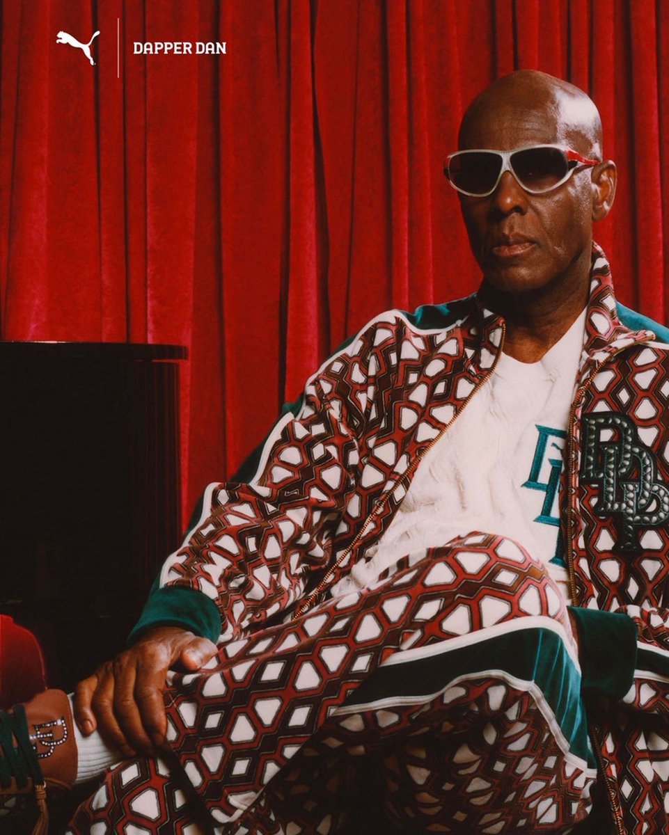 marcusdgilmore's tweet image. Partnership News:

Puma Taps Dapper Dan for Second Bespoke Collection. 

The newest capsule includes a range of footwear and clothing, for which Dapper Dan drew inspiration from the pre-game tunnel fits of the NBA.

#DapperDan #brandpartnerships