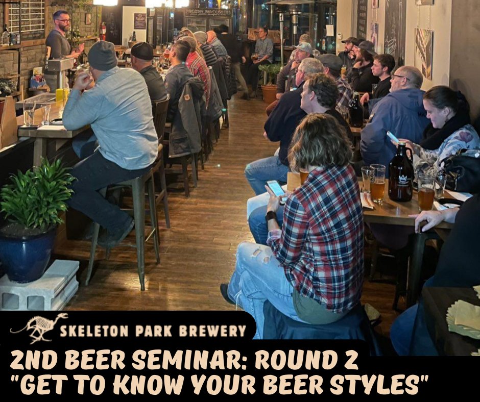 You asked and we listened! We are doing another night of our 2nd Beer Seminar: Get To Know Your Beer Styles on February 8th! Visit the link below for details and ticket info! Early bird pricing now in effect!
shop.skeletonpark.ca/collections/be…

#ygk #beer #craftbeer #skeletonparkbrewery