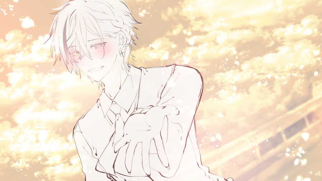 「血菓様らくがき(*˘︶˘*).。.:*夕日が似合うなーって+.(ノ*・ω・)ノ*」|むーのイラスト