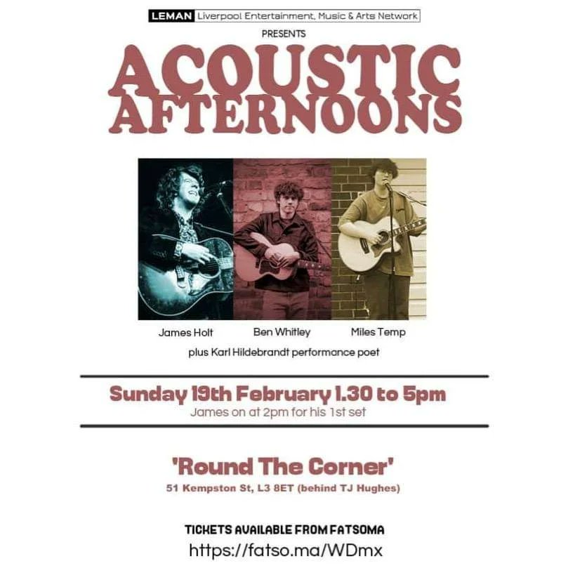 James Holt (@jamesholtmusic) on Twitter photo LIVERPOOL PEOPLE 💫
I'm playing a special two-set afternoon show at Round the Corner on Sunday 19th Feb (1:30-5pm) and I'd love to see your friendly faces there 🥰 I'll be playing some oldies and a bunch of new soon-to-be-released material 😘
📷 - <a href="/ispegi/">Angela Murton</a> LIVERPOOL PEOPLE 💫
I'm playing a special two-set afternoon show at Round the Corner on Sunday 19th Feb (1:30-5pm) and I'd love to see your friendly faces there 🥰 I'll be playing some oldies and a bunch of new soon-to-be-released material 😘
📷 - <a href="/ispegi/">Angela Murton</a>