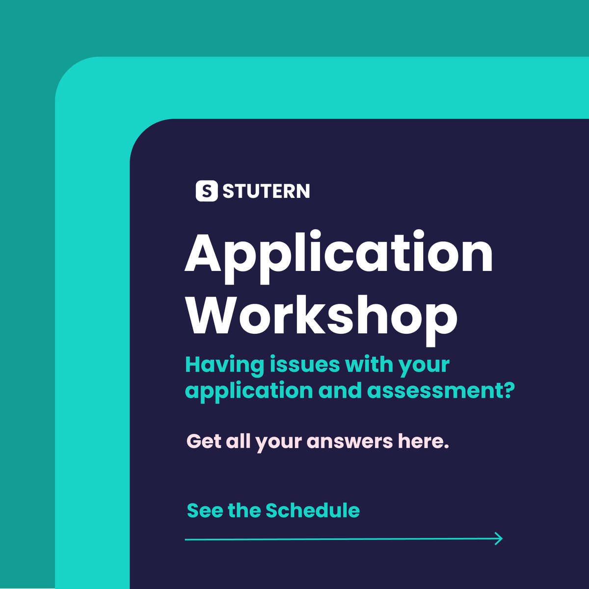 stutern's tweet photo. Do you have questions regarding your applications and assessment? Join our virtual application workshop to get all your questions answered.
Visit https://t.co/gu5RWxCsEq to register.
Swipe to see the application workshop schedule.
#Stutern #Applications #Cohort #Edutech https://t.co/C7zivM8p0i