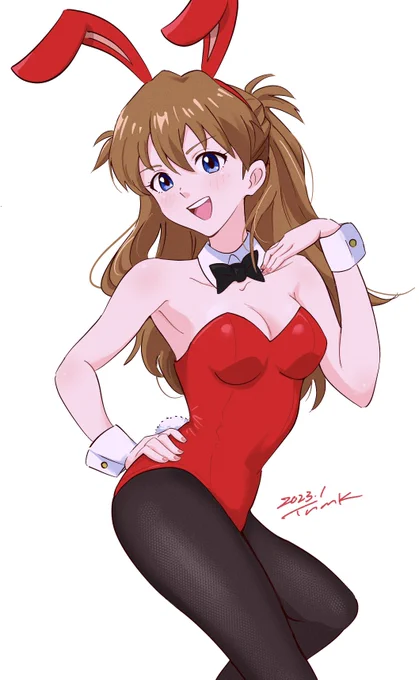 赤バニー#アスカ#エヴァンゲリオン 