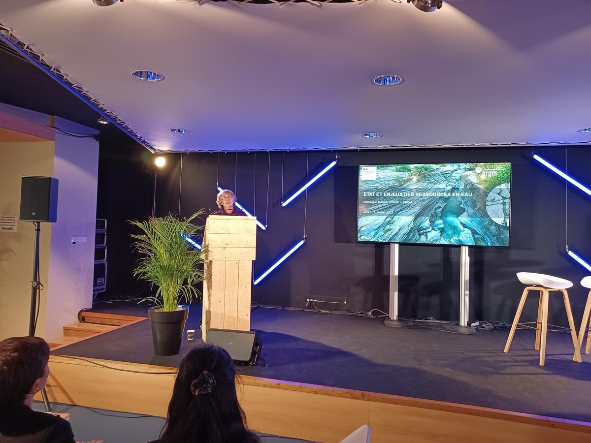 Dominique Darmendrail <a href="/BRGM_fr/">BRGM</a> presents at the Symposium organized by <a href="/VEGEPOLYSVALLEY/">VEGEPOLYS VALLEY</a> <a href="/pole_dream/">DREAM Eau & Milieux</a> during the <a href="/SIVAL_ANGERS/">SIVAL_ANGERS</a>, French researches about the challenges on the water cycle, preservation of water resources under the angle of quality and water runoff dynamics