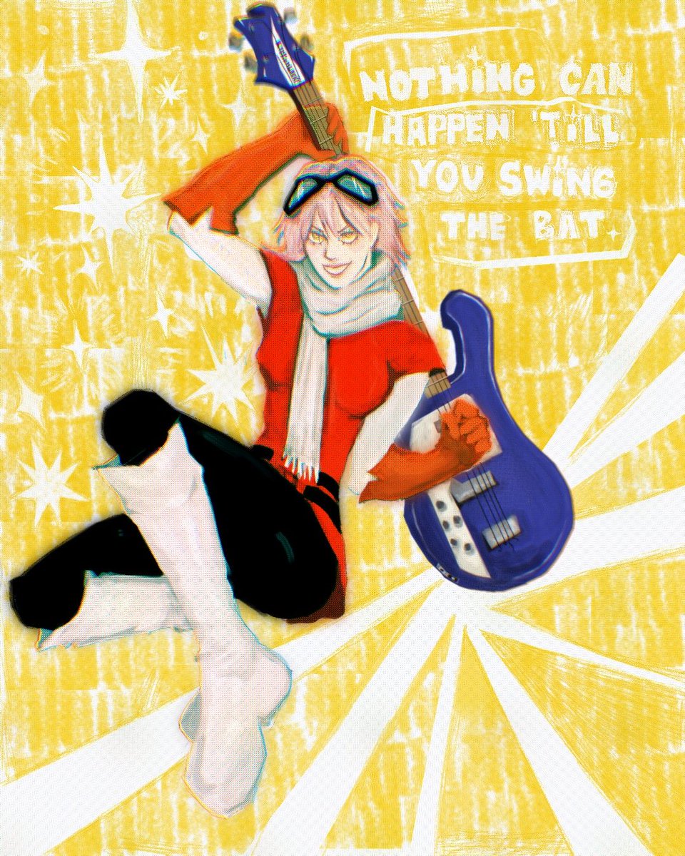 prototype0004's tweet photo. #foolycooly #FLCL #haruko #fooloncool #harukoharuhara https://t.co/uHPthow7Jt