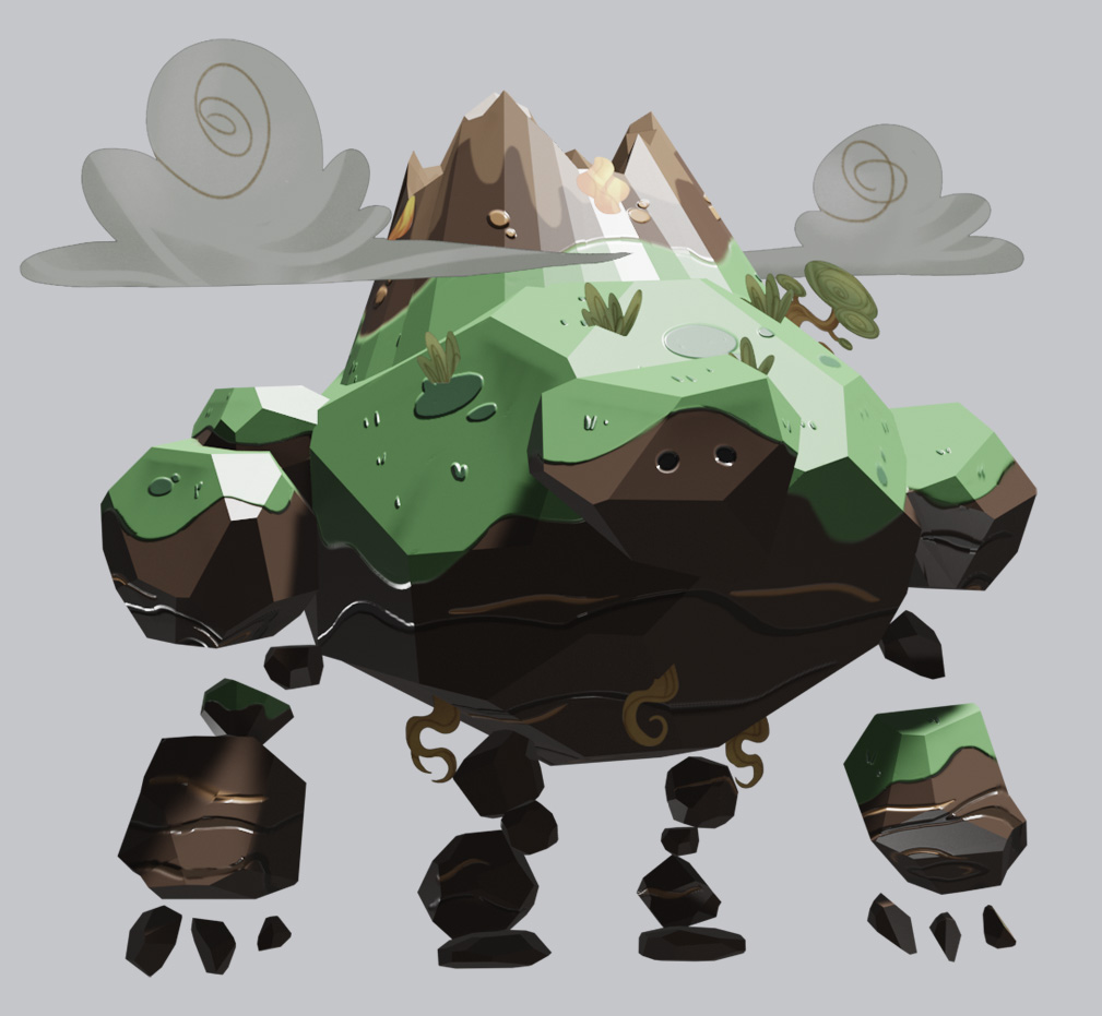 PCAGameArts's tweet image. Super cool 3D golem model by student Rosalie Stallmann #3dmodeling #gameart #gamedesign #animation #3D 
artstation.com/ryui