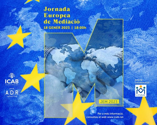 18|01, 18h, Jornada Europea de Mediació 2023 a l'ICAB: "Mediació i Esportivitat". Organitzada pel Centre ADR – ICAB i la Comissió d’Advocats i Advocades Mediadors i Mediadores, amb la col·laboració de GEMME icab.cat/ca/formacio/cu…