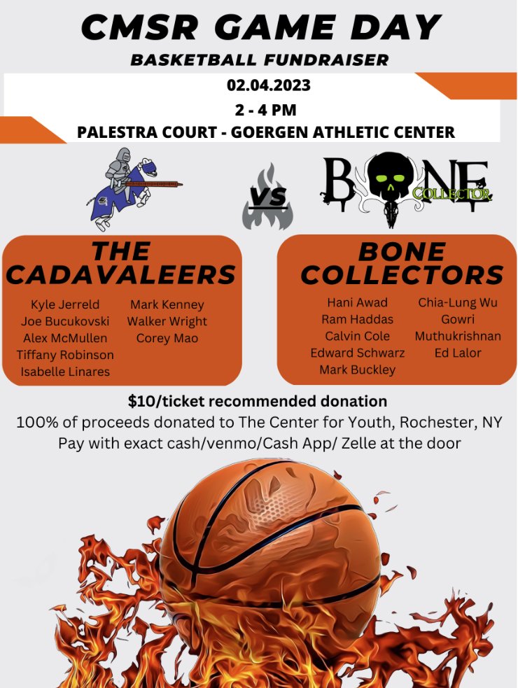 Rochester CMSR (@roc_cmsr) on Twitter photo Mark your calendars - the game will not be televised! #basketball #Meliora #CMSR_Nation Mark your calendars - the game will not be televised! #basketball #Meliora #CMSR_Nation