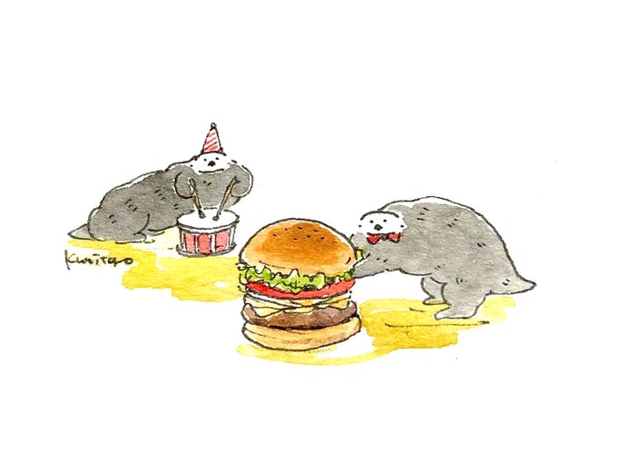 「ハンバーガー 帽子」のTwitter画像/イラスト(新着)｜5ページ目