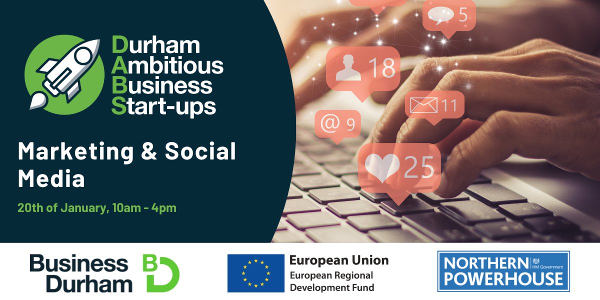 Looking to take your social media  to the next level?

Join DABS  for a session to help you identify the suitable social medium for your business &amp; the most effective ways to use it. Covering channels such as:

📱Tik Tok
📱Instagram
📱Facebook

Book now- ow.ly/3yUh50Msm9G