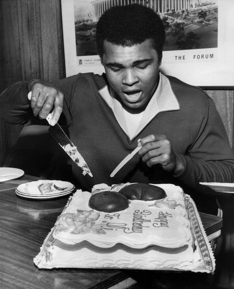 Happy Birthday to The Greatest of All Time, Muhammad Ali! 📸: @GettyImages #MuhammadAli #TheGreatest #GOAT #Champion #Birthday #HappyBirthday