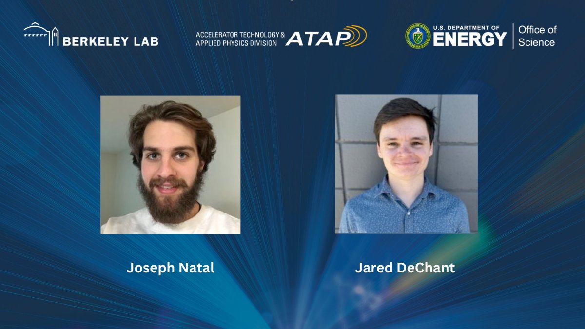 LBNLatap's tweet photo. Congratulations to our doctoral students Joseph Natal and Jared De Chant for their best student poster prizes at the latest Advanced Accelerator Concepts Workshop #AAC22!
@doescience @ENERGY @BerkeleyLab @IEEEorg
https://t.co/vfbgWa6ONK https://t.co/2dr8EboElc