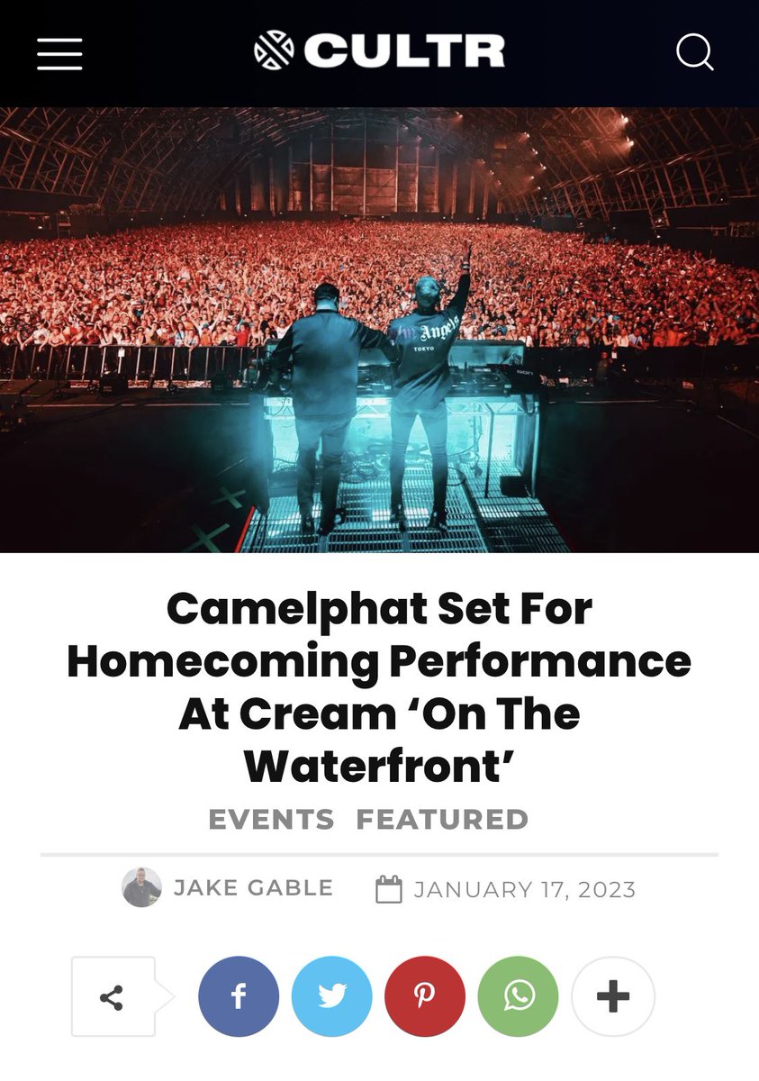 The Camels are coming back! <a href="/officialcream/">Cream</a> x <a href="/CamelPhat/">CAMELPHAT</a> x #Liverpool is always a killer combo! 🐫 

cultr.com/news/camelphat…