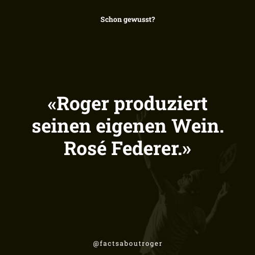 factsaboutroger's tweet photo. Roger produziert seinen eigenen Wein. Rosé Federer. #fedex #rogerroger https://t.co/3gMkIOIwc5