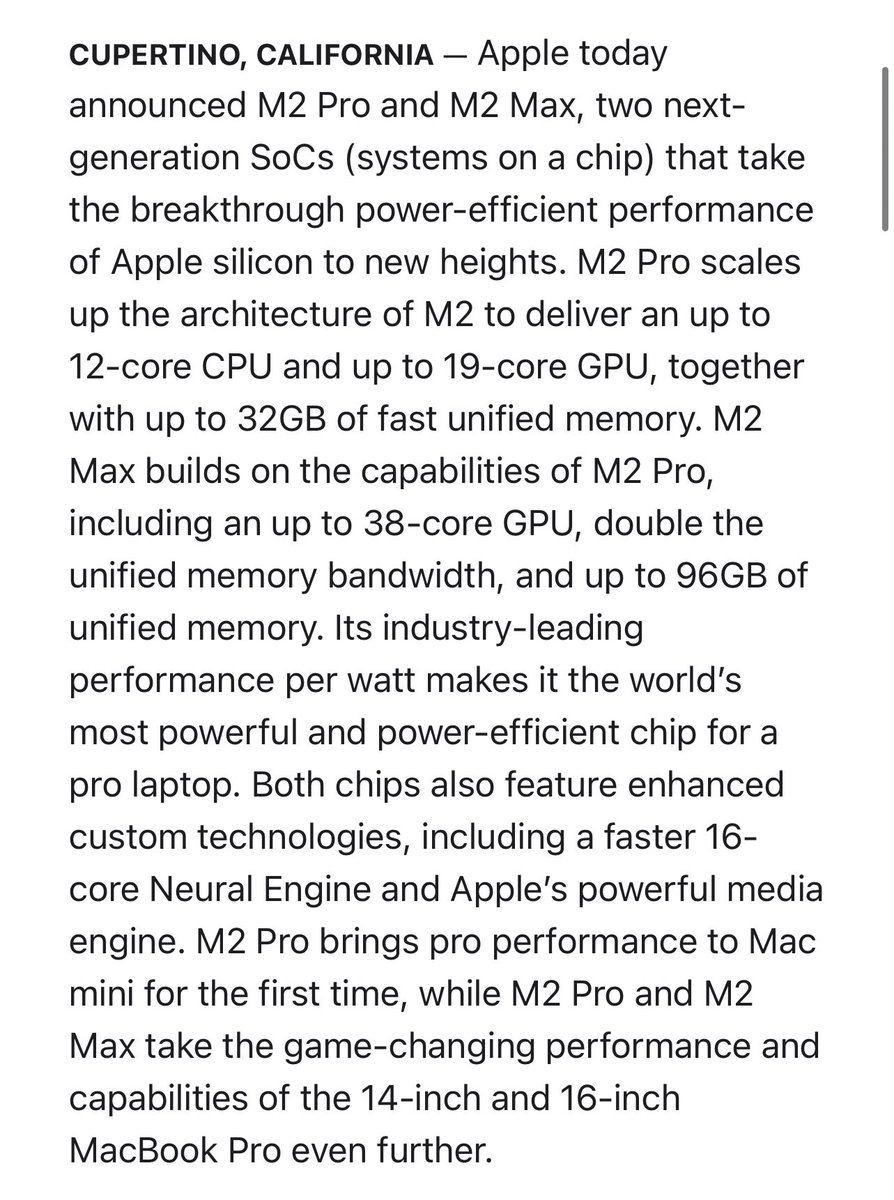 stufflistings's tweet image. Apple unveils M2 Pro and M2 Max: next-generation chips for next-level workflows.
#Apple #M2Pro #M2Max