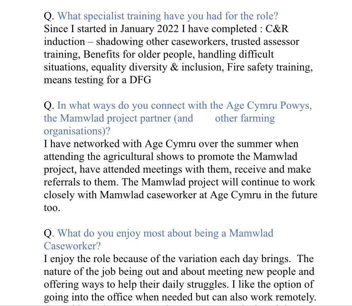 Meet our Mamwlad caseworker Lesley! #mamwlad #careandrepair #powys