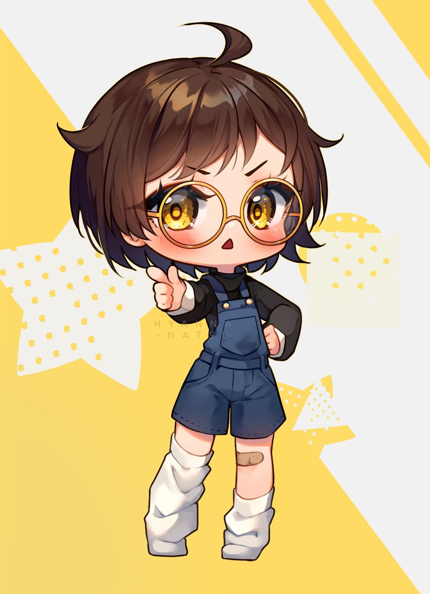 1girl ahoge bandaid bandaid on knee bandaid on leg bangs black shirt  illustration images