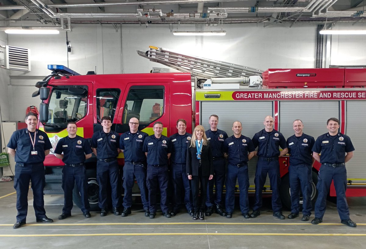 Thank you to Station Manager Joe Dowling and White Watch <a href="/manchesterfire/">Greater Manchester Fire & Rescue Service</a> G54 Wigan Community Fire Station for hosting me this morning and sharing your time with me  to explain your respective responsibilities.  #HighSheriff <a href="/CFODaveRussel/">Dave Russel</a>