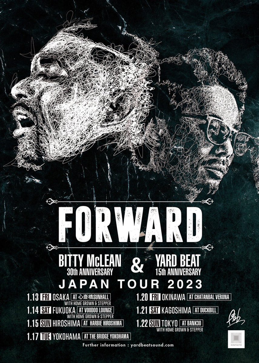 YuuMasterrr's tweet image. Bitty McLean &amp;amp; Yard Beat
Forward Japan Tour 2023の前売りゲット！

当日までフライヤーを眺めたり、出演者のCDや音源を聴いたりしてVibes Up!!

#BittyMcLean #YardBeat 

#MastaFlexTika #HaisaiSound #SmileSound

#FlexBarAndGrill #ChatanbalVerona #Okinawa #Japan

mixcloud.com/YardBeat_Sound…