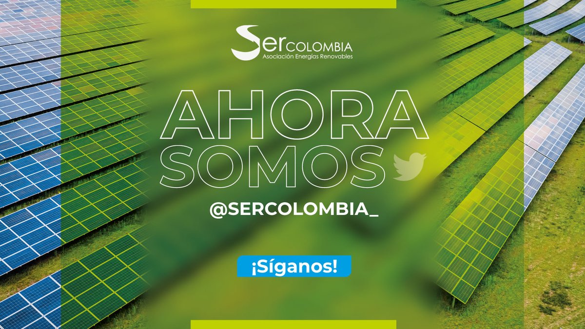 SERCOLOMBIA_'s tweet photo. ¡Bienvenidos a la comunidad de la Asociación de Energías Renovables Colombia!

Les deseamos un próspero año 2023. Seguiremos trabajando para que las energías renovables sean una realidad en nuestro país.

#TransiciónEnergética #NuevaCuenta #SERColombia https://t.co/taMmbzv7ru