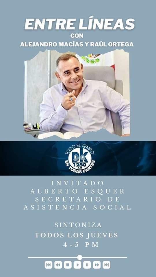 Entre_LineasJal's tweet photo. Este jueves 19 de enero de 2023 escucha el programa Entre Líneas con Alejandro Macías y @OG_Raul por @dk1250 como invitado especial @AlbertoEsquerG  estaremos platicando de los temas más relevantes que acontecen en #Jalisco https://t.co/4eaZHNCdJV