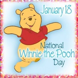 Help us celebrate Winnie The Pooh Day by bringing your favourite pooh bear, wearing yellow and/or red or your favourite Pooh attire.