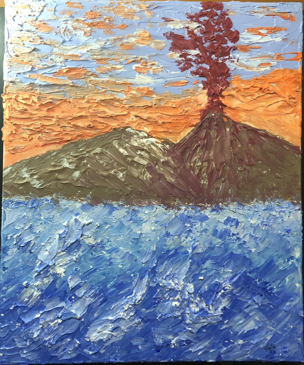 TORCLA's tweet photo. VESUVIO IN RILIEVO ACRILICO E GESSO SU TELA 70x60 #vesuvio #vulcano #monte #gesso #acrilico #rilievo #dipinti #dipingerelamiapassione #gessoacrilico #arte #artecontemporanea #arteitaliana #tela #arteitaliana #arteitalianacontemporanea https://t.co/Pf8fRRJRdB