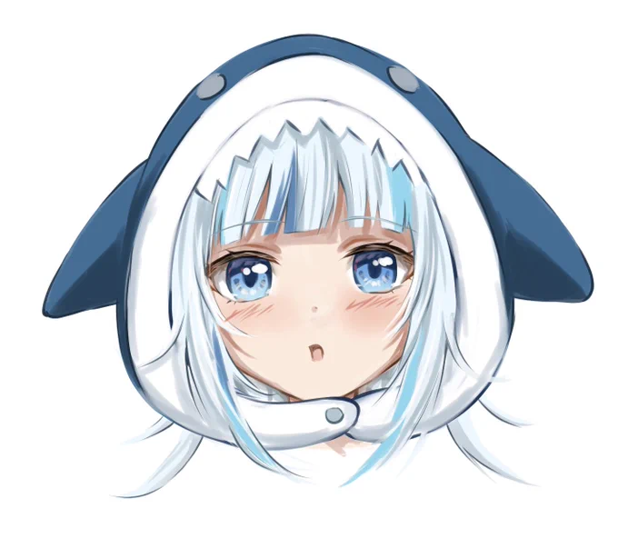 線画描かないで塗りだけで形作ったらぐらちゃんが出来上がった 