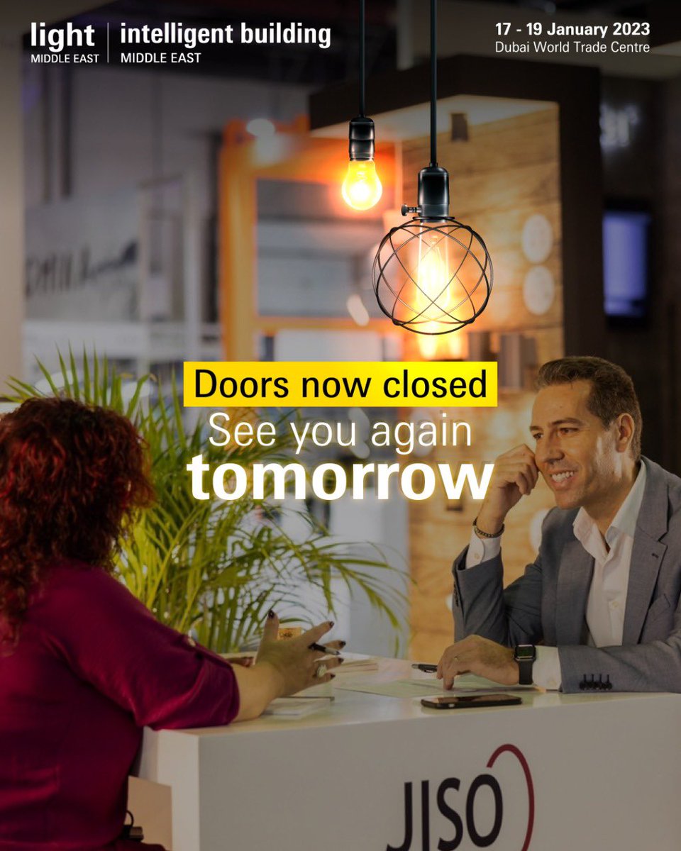 lightbuildingme's tweet image. That's it for Day 1 of #lightbuildingme — time to dim the lights for a bit 💡 but the show will go on, with the same exciting features✨
Catch us again tomorrow, from 10am to 6pm at Za'abeel Halls 2 &amp;amp; 3 of
Register now: bit.ly/3s3wr4a

#lightME #lightingindustry