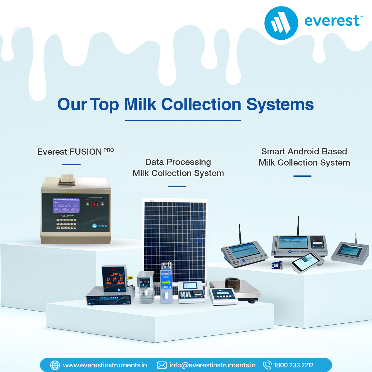 Everest_Twit's tweet photo. #EverestInstrument is dedicated to building solutions that make #milkanalysis and collection easier for everyone involved in the #dairyproduction cycle.
Learn what are our top 3 #milkcollection systems and let us know if you have any queries.
#EverestFusion #DPMCU #AMCU https://t.co/BBWtszFGlm