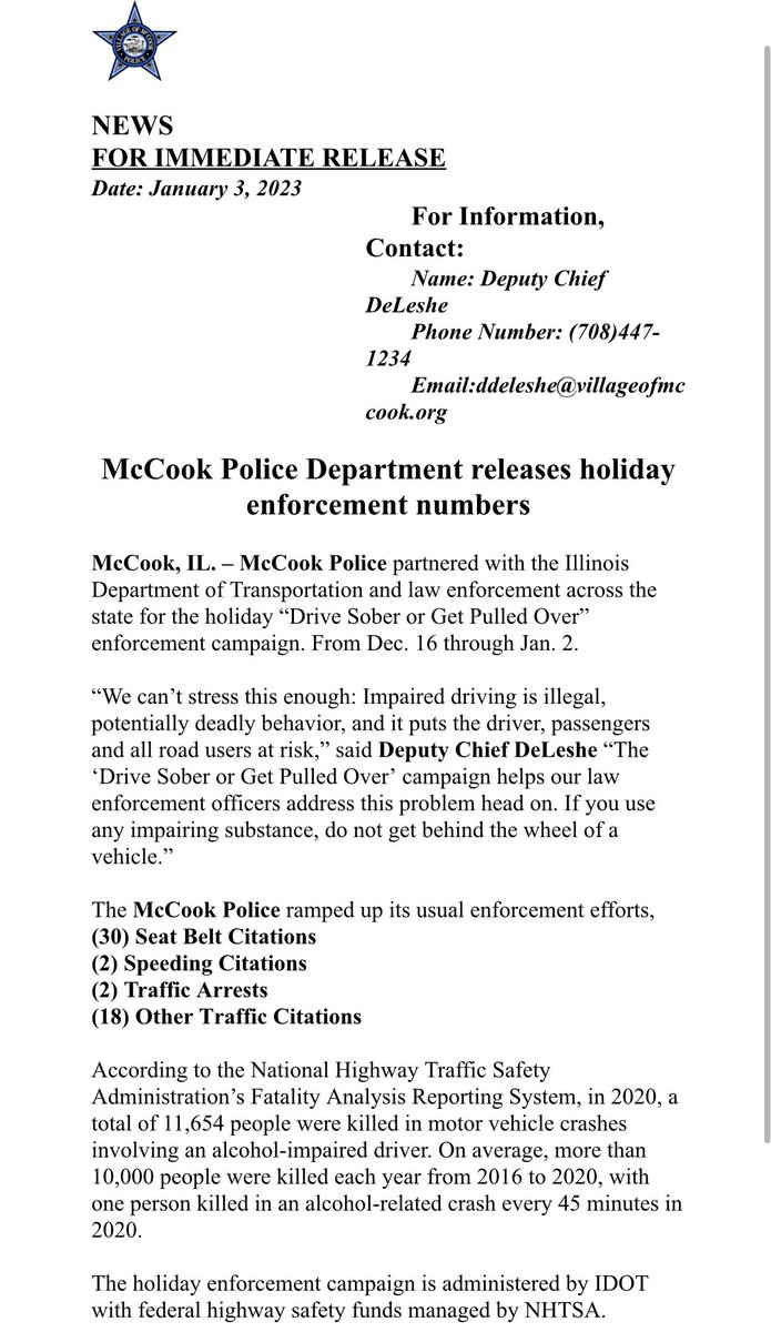 McCook Illinois Police Department (@mccookpolice_il) on Twitter photo 