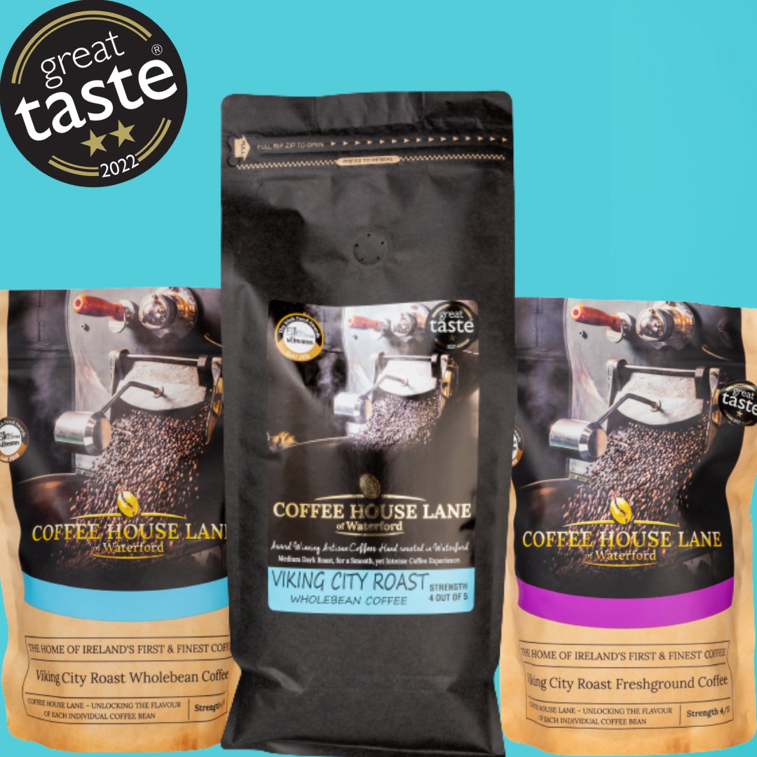 CoffeeHouseLane's tweet photo. Enjoy your coffee this weekend with our Viking City Roast, our Multi-Award-Winning Blend, it is an even medium-dark roast with beans originating in Colombia & Brazil.
#festivefoodireland #localfoodlove #buyirish #shopwaterford #handroastedcoffee #irishcoffeeroasters #scaireland https://t.co/c7kO92DSLF