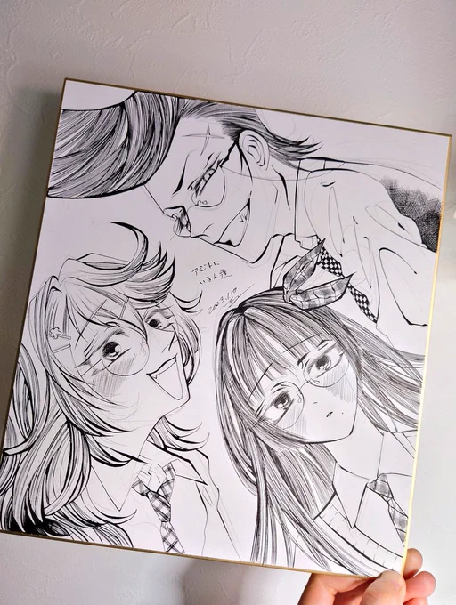 色紙出来た🌸
会場でゴリラ筆圧見てほしい 