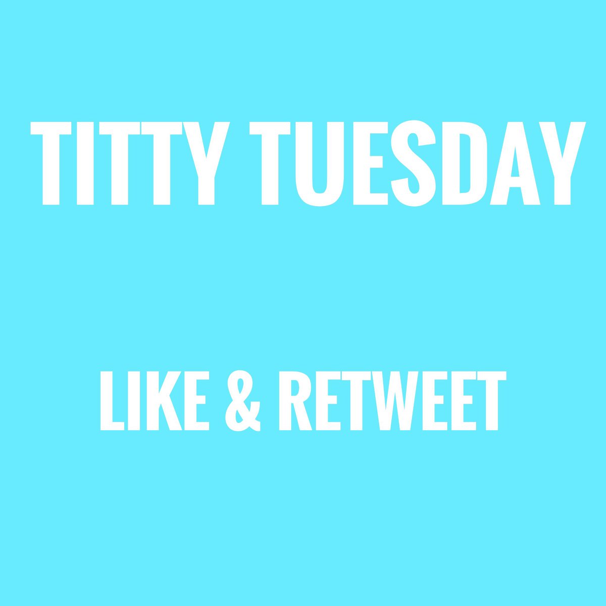 It's Tittty Tuesday 🍼🍼

Let's see your best pics and vids of those tittys! 🍼🍼

- Like and Retweet the thread to help it grow