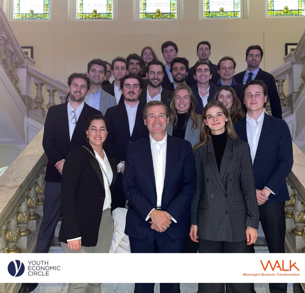 Last week, we had a great conversation at Youth Economic Circle Madrid! Bernardo Quinn, Partner at WALK, shared his experience driving meaningful business transformations in large companies and had an insightful Q&amp;A with YEC’s members.