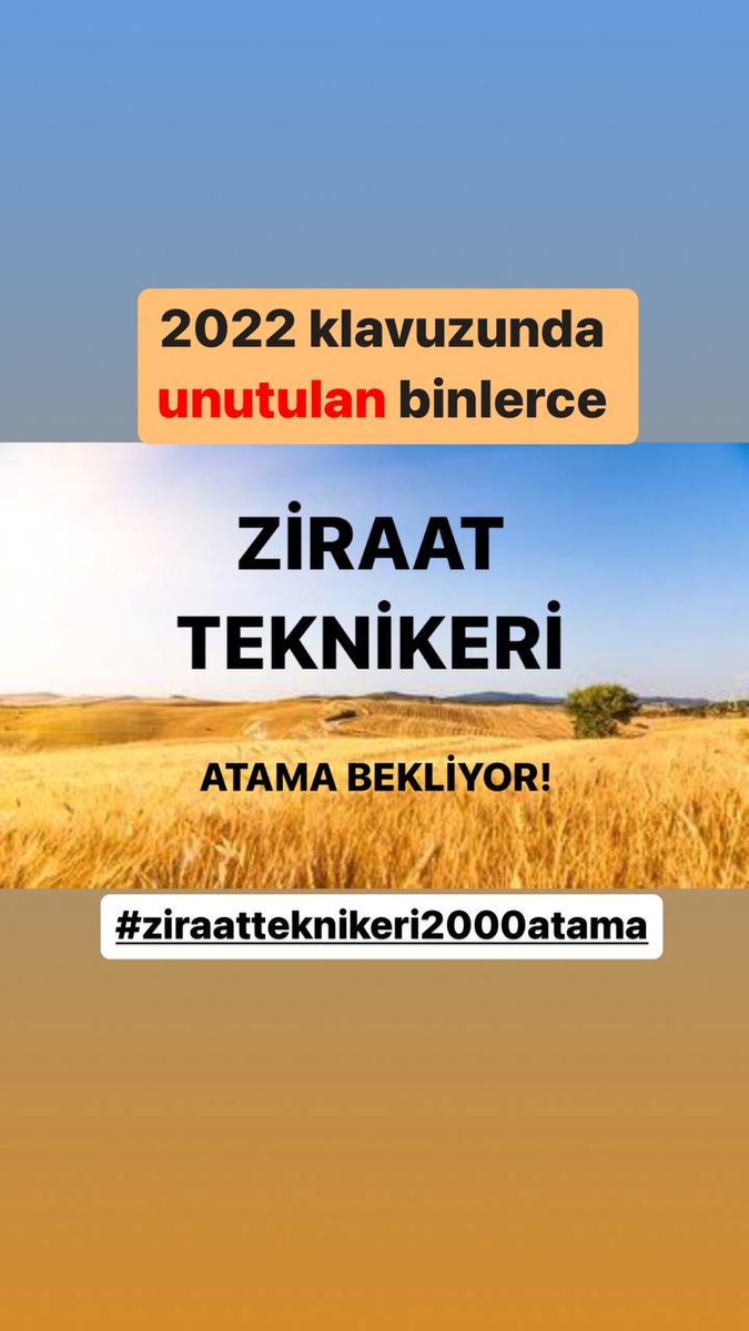 Mustafa97027331's tweet photo. @VahitKirisci Tarım Bakanlığının en Temel Bölümü olan
100binlerce Birikmiş Mezunu bulunan
Özel sektörde de istihdamı yetersiz kalan
Biz ZİRAAT TEKNIKERLERİ
2 yılda sadece 10Kişilik istihdam çok yetersiz vekilim.@VahitKirisci
@DrVeyselTiryaki @BY
@bekirgizligider #ziraatteknikeri2000atama https://t.co/sJKLtPsFLS