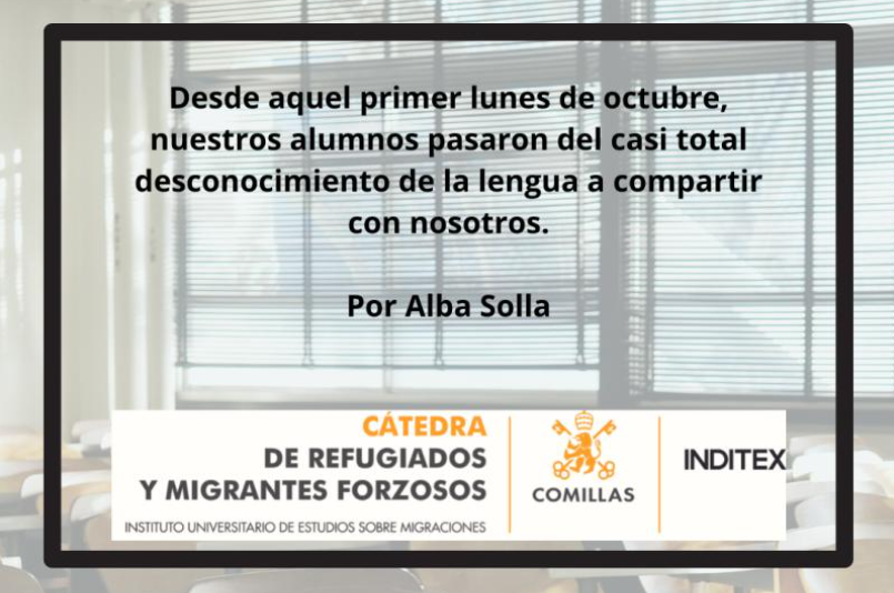 Comillas_iuem's tweet photo. ¡Es #MartesdeBlog!
A finales de año introdujimos una nueva sección del #BlogAcogida: experiencias de voluntarios que dan clases de Español para Refugiados y Migrantes.
👏Lee la experiencia de Alba Solla: "Idioma e integración: un vínculo indisoluble" en:
https://t.co/Xy83AyhXyk https://t.co/b5KJUkWio0