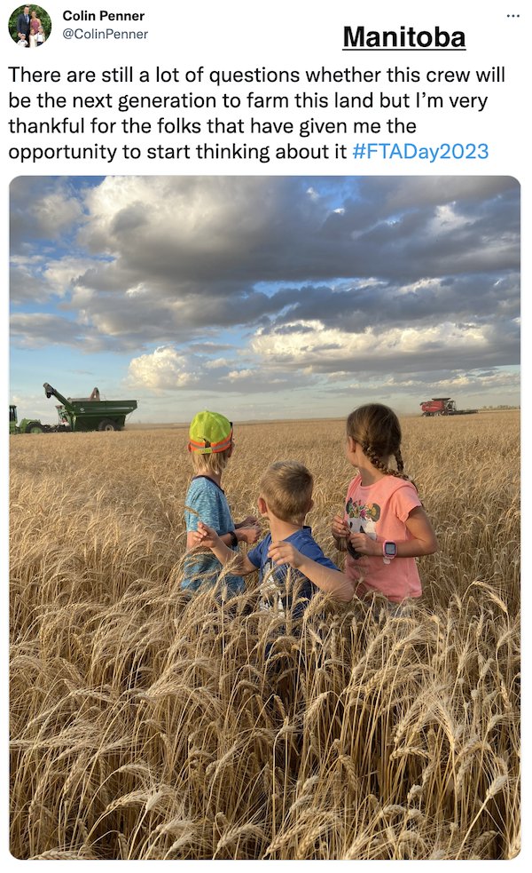 FarmTank's tweet photo. FarmTank Tweet of the Day!
Congrats to @brim006 @muleysnmustangs @ColinPenner and @Tanthedamnman for being featured in @KevinVanTrump report!
#FarmTank #VTR #Corn #Agriculture #Soybean #AgTwitter #wheat #plant23 #plant2023 https://t.co/JrtCXtdjtD
