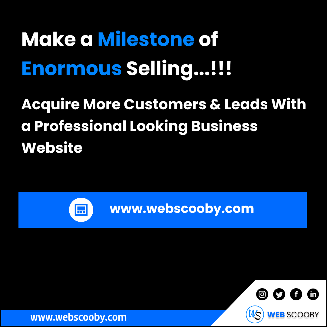 WebScooby's tweet photo. If you want to acquire more customers and leads, you will need a business website that helps to grow your business.

Give your business a website and make a milestone of enormous selling.

https://t.co/d4wK6LGpjp

#websitedevelopmentservices https://t.co/jut41XHtYM