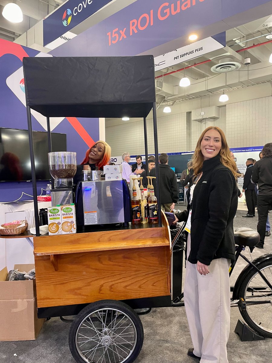 Rise and grind! ☕ Come join us this morning at booth 209 for Maple Cappuccinos and Lattes and get your daily energy boost 💥 

#coffee #NRFBigShow #Coveo