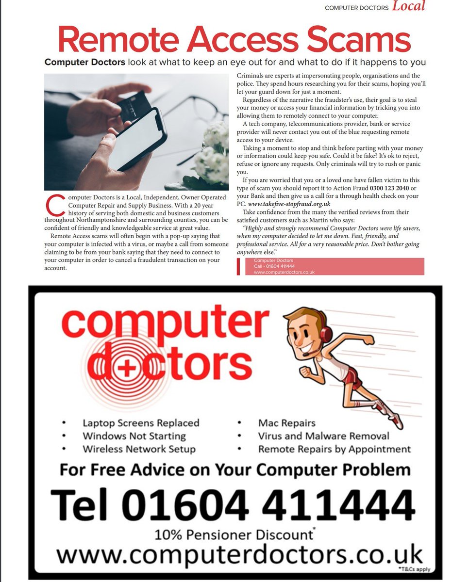 A brand new advertorial of January. 
We know one size doesn't fit all so we have lots of advertising options. 
Here is just on of our options. 
Call Denise on 01604 961082 to find out more
#CommunityMagazine #local #advertising