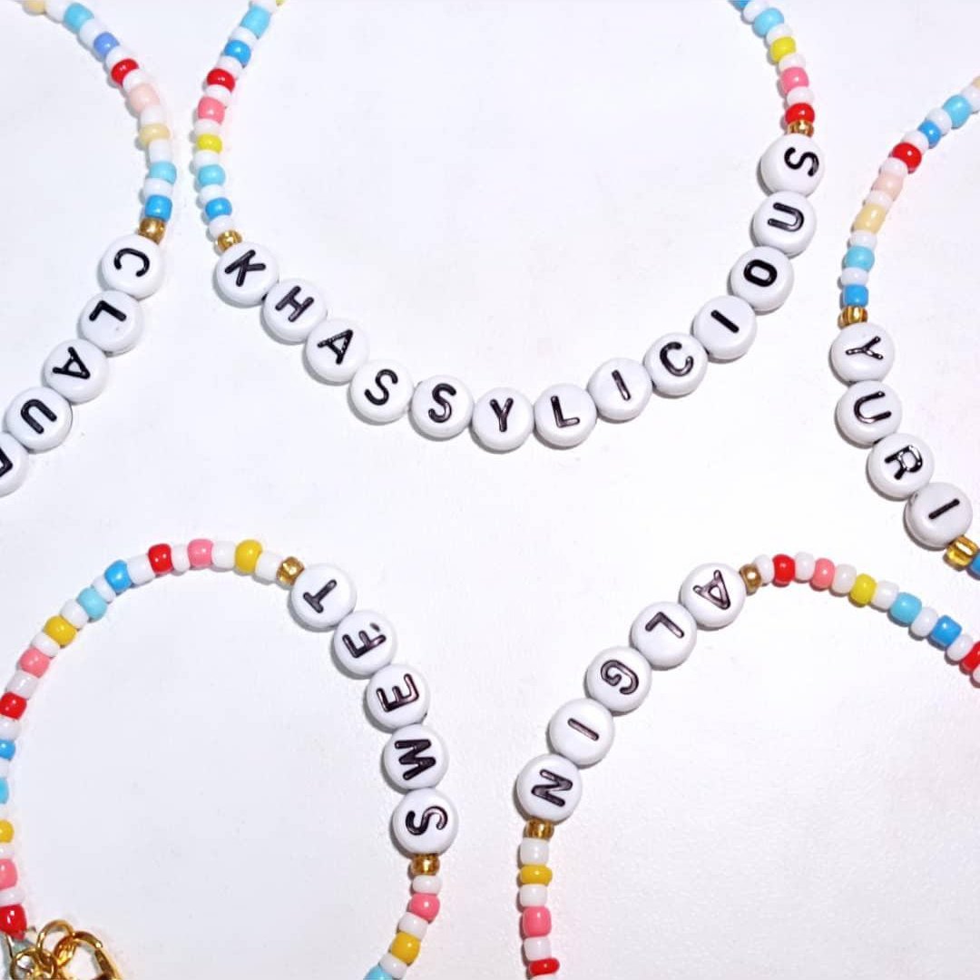 Beaded bracelets in your area~~

✨Free Customization✨

#smallbusiness #Amnlcrafts #handmadecraftsforsale
#y2k #seedbeadjewelry #artsandcrafts #beadedjewelriesoroquieta #minimaljewelry #giftideas #colorfuljewelry