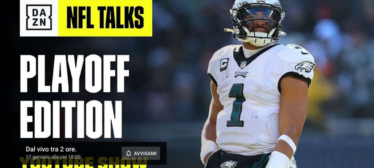 matgand77's tweet image. Alle 18 facciamo il punto sui playoff sul canale YouTube di @DAZN_IT con #nfltalks #nfldaznitaly