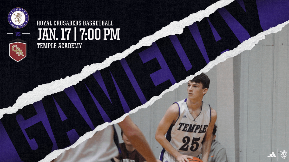 TBAPowell's tweet photo. GAMEDAY!!!
Royal Crusaders vs Clayton Bradley at 7:00 PM
Location: Temple Academy Gymnasium
#templeATHLETICS #templeHIGH #templeHOOPS #ROYALCRUSADERS https://t.co/e9KvtTFwoM