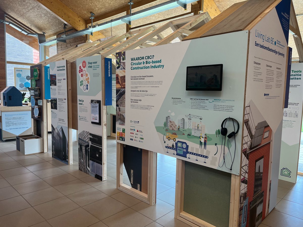 🧐Ben jij nog op zoek naar een educatieve expo?
👏Dan hebben wij goed nieuws: je kan gratis onze mobiele expo biobased bouwen lenen! 
Meer info: bit.ly/3WcmCxf
Reserveren: bit.ly/3QI42Mx
<a href="/prov_antwerpen/">Provincie Antwerpen</a>