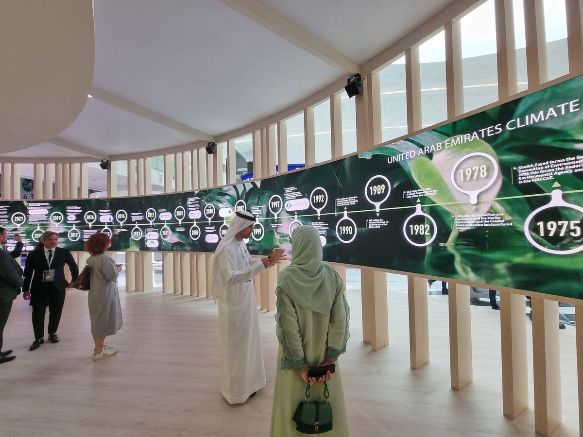 freshwaterflows's tweet photo. Great to get tour of #COP28 pavillion @WFES @birminghamdubai #ADSW2023 @LES_UniBham  #UoBClimateImpact #BISCA https://t.co/uHQu5qMJsi