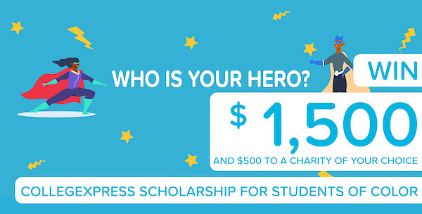 CXCounselors's tweet image. Get #studentsofcolor entered to win our #scholarship! buff.ly/3VfmJaN 
Prize: $1,500 + $500 to a charity of their choice
Who can apply: Students ages 13 and up, new and current users
Question: Who's your hero? 

#collegecosts #financialaid #scholarships #payingforcollege