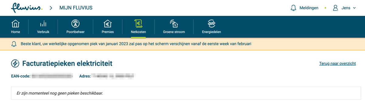 jensveraa's tweet image. Benieuwd naar de kost van je gemiddelde maandpieken? 

Via het tabblad 'Netkosten' op mijn.fluvius kan je dit activeren om hier inzage in te krijgen. Deze zijn telkens beschikbaar in de week na het afsluiten van de maand.

#captar #capaciteitstarief #fluvius