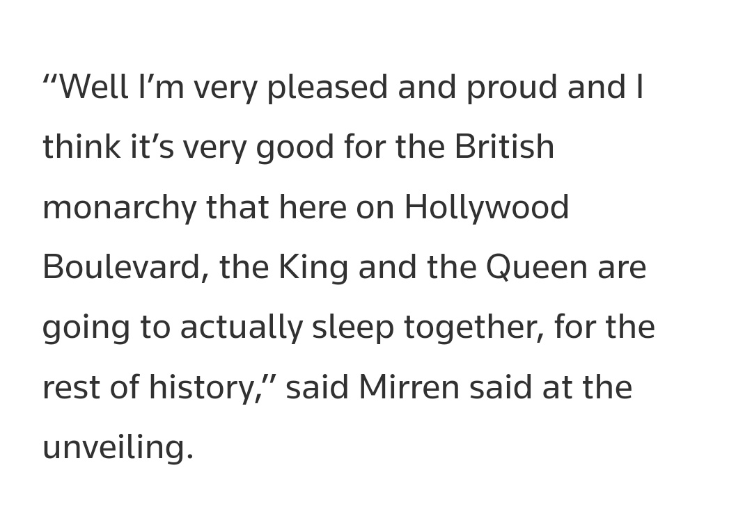 jyagar2's tweet photo. 😂😂😂
Helen Mirren on getting her star on the Hollywood Walk of Fame next to Colin. https://t.co/TN5mGDBf2r