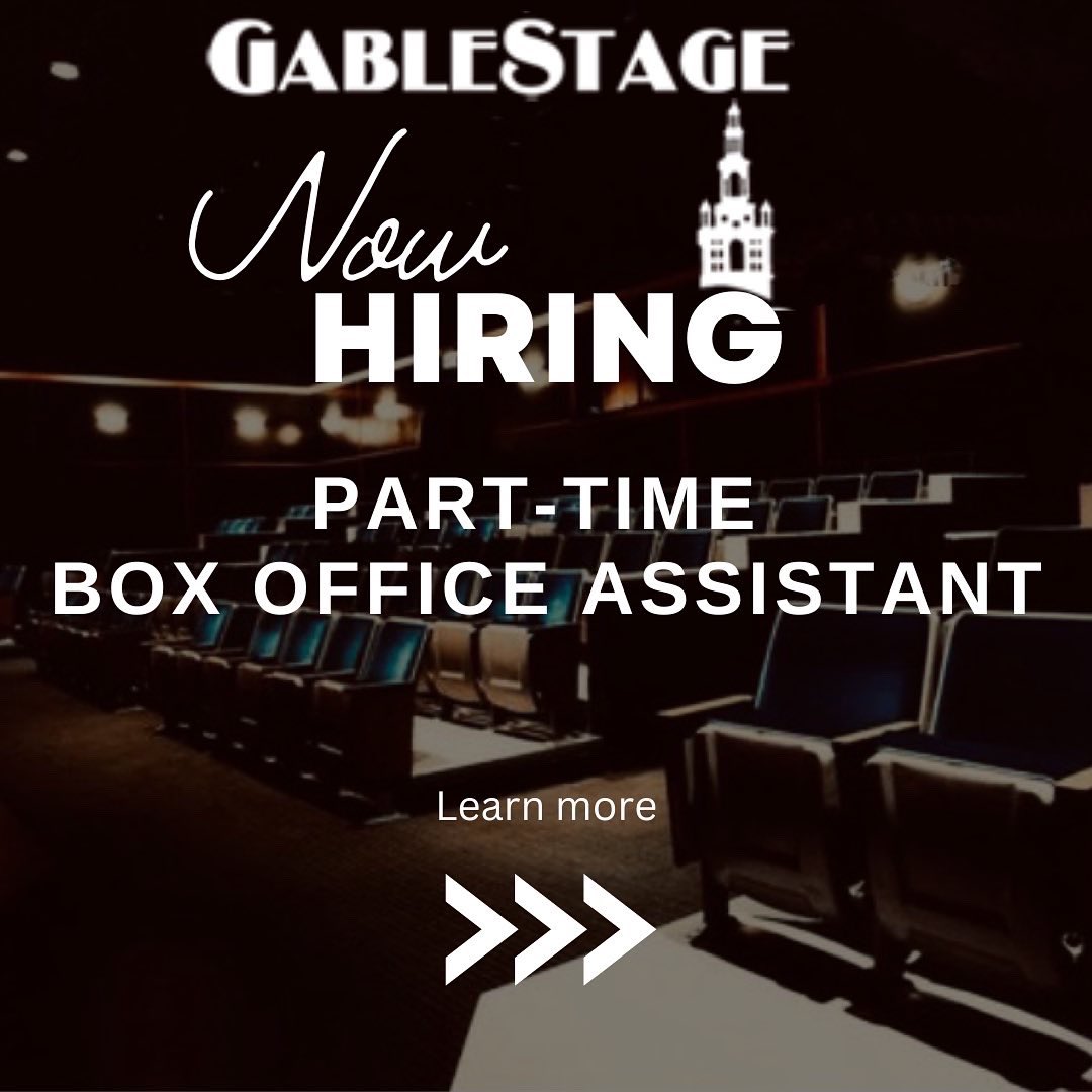 gablestage's tweet image. We are Hiring!
For full details and requirements head to gablestage.org/careers/

#miamihiring #miamitheater #boxofficeassistant #theaterjobs #coralgablesjobs #artjobsmiami #artbizmiami #miami #jointhefamily