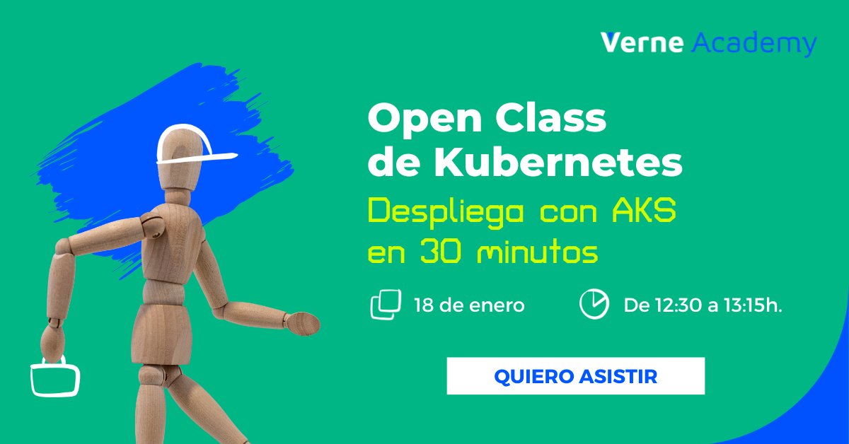 VerneAcademy's tweet image. 📣 Open Class de #Kubernetes | Despliega con AKS en 30 minutos
📅 18/01
👨🏫 Guillermo Pérez @gperezivo
Descubre lo fácil que es poner una aplicación escalable en marcha en Kubernetes usando #AzureKubernetesServices 💻
Inscríbete gratis aquí 👉 us02web.zoom.us/webinar/regist…